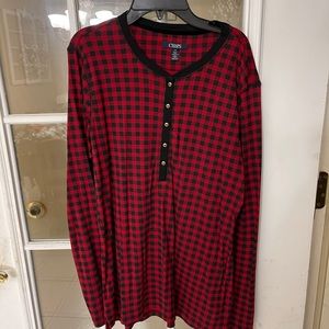 Ladies Buffalo plaid long sleeve size large